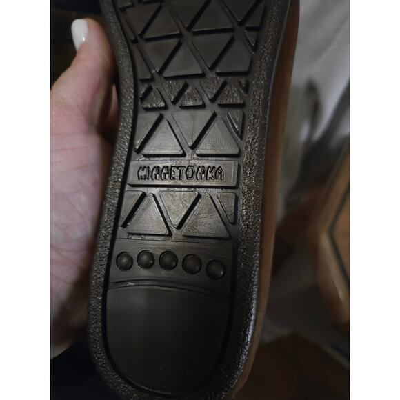 NEW Minnetonka sz 10 Suede Leather Moccasin Loafers Dress Women - Picture 9 of 10